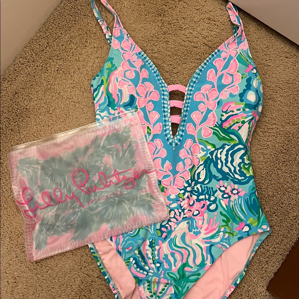 Lilly Pulitzer Women’s Jaspen One-Piece Swimsuit size 10